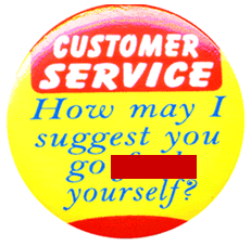 Customer Service button